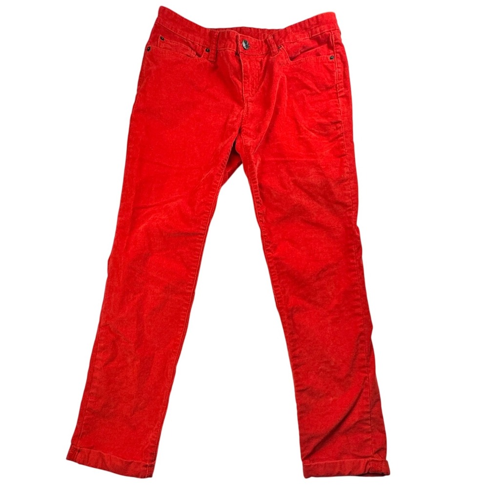 Gap Corduroy Pants Red Comfort Classic Fit Women's Size 8‎ Premium Boyfriend